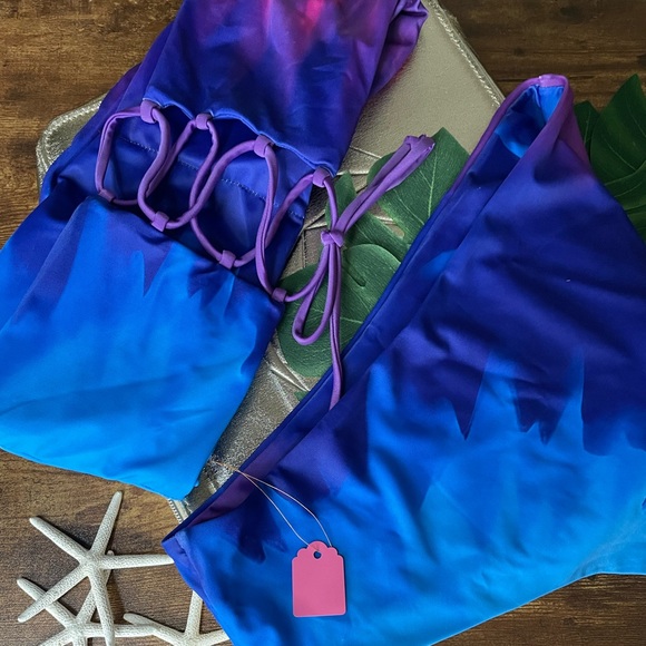 🌈🍯NWT - PINE Boutique 🏄‍♂️ Sexy Little Blue Moon Swim Suit - Picture 4 of 9